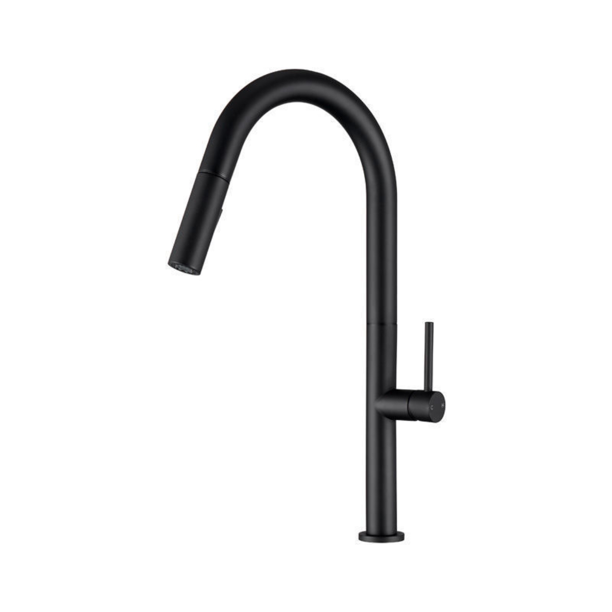 Imagem de Torneira de Cozinha Preta com Bica Extensível e Chuveiro – Monocomando