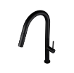 Imagem de Torneira de Cozinha Preta com Bica Extensível e Chuveiro – Monocomando