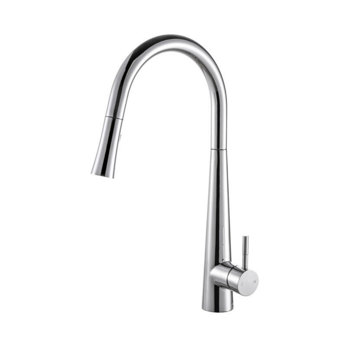 Imagem de Torneira de Cozinha Cromada com Chuveiro Extensível – Monocomando