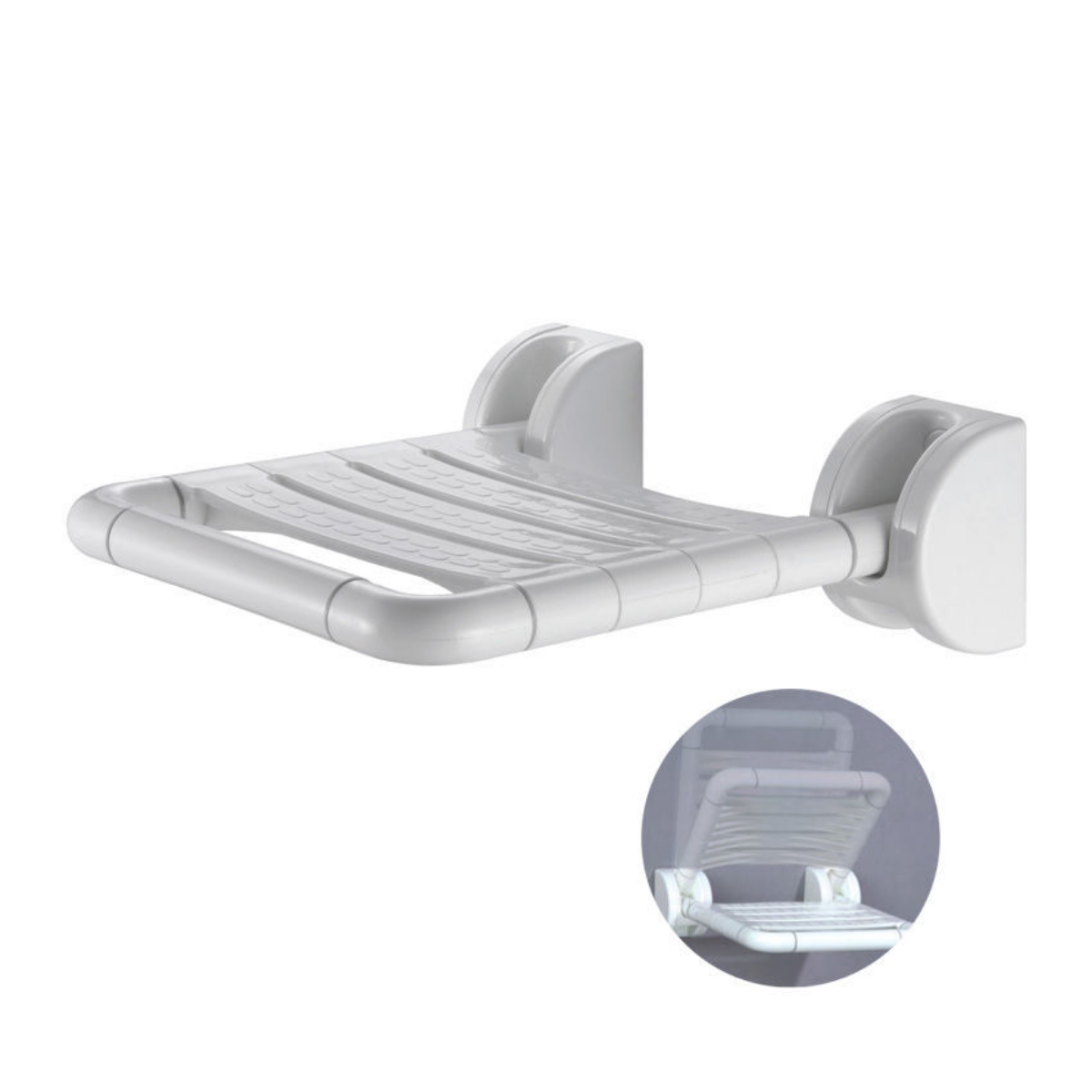 Imagen de Asiento de ducha abatible blanco