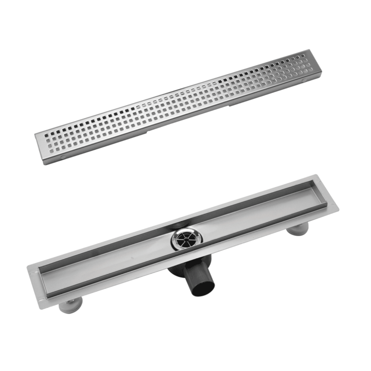 Imagem de Calha de Duche em Inox com Grelha Perfurada 600–900 mm