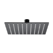 Imagen de Rociador de Ducha Cuadrado 25x25 cm Negro Mate Acero Inoxidable 304 Ultrafino