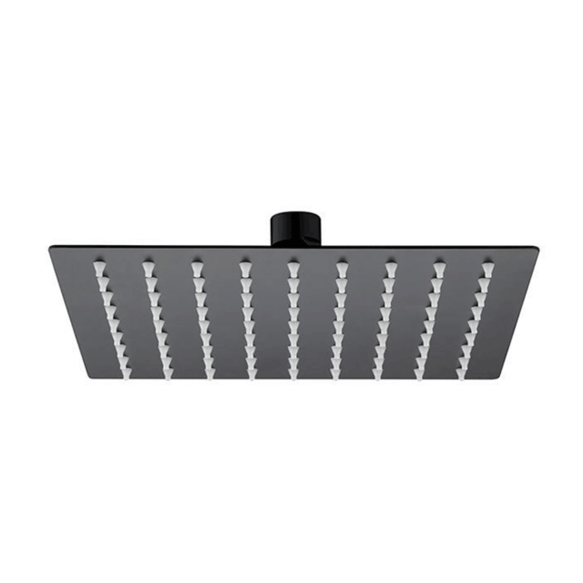 Imagen de Rociador de Ducha Cuadrado 25x25 cm Negro Mate Acero Inoxidable 304 Ultrafino
