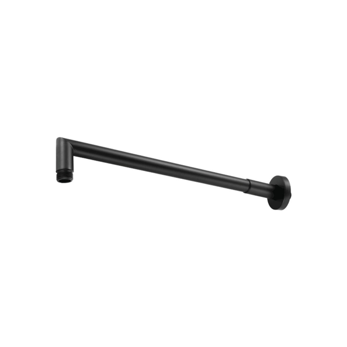 Imagem de Braço chuveiro de parede 40cm Inox Preto mate