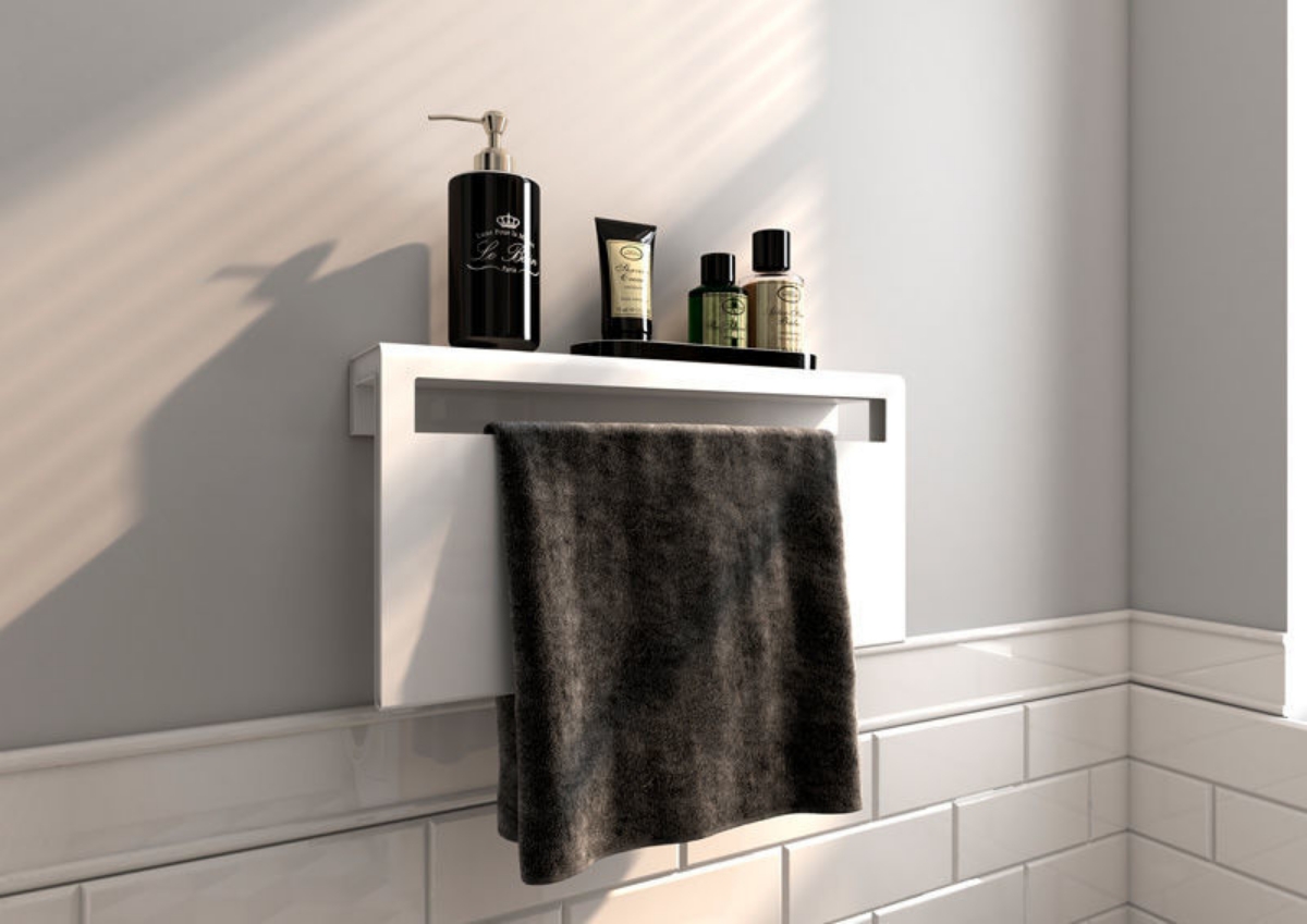 Imagen de Toallero eléctrico calefactado Blanco 60W pared