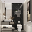Imagen de Toallero elétrico Blanco para baño, calentador de toallas