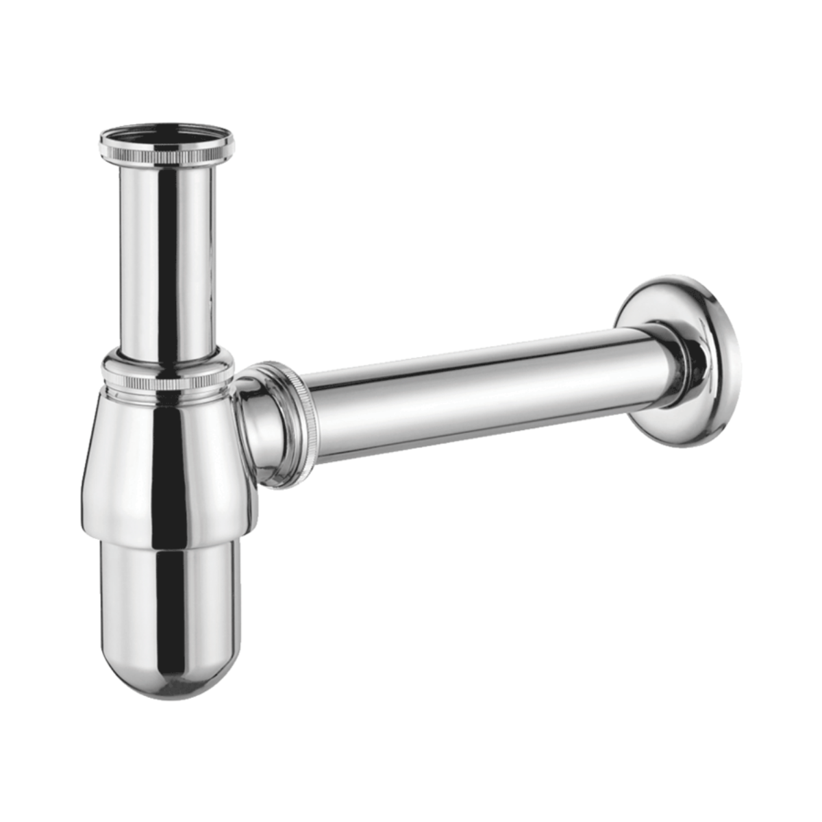Imagem de Sifão de Garrafa Decorativo Cromado para Lavatório