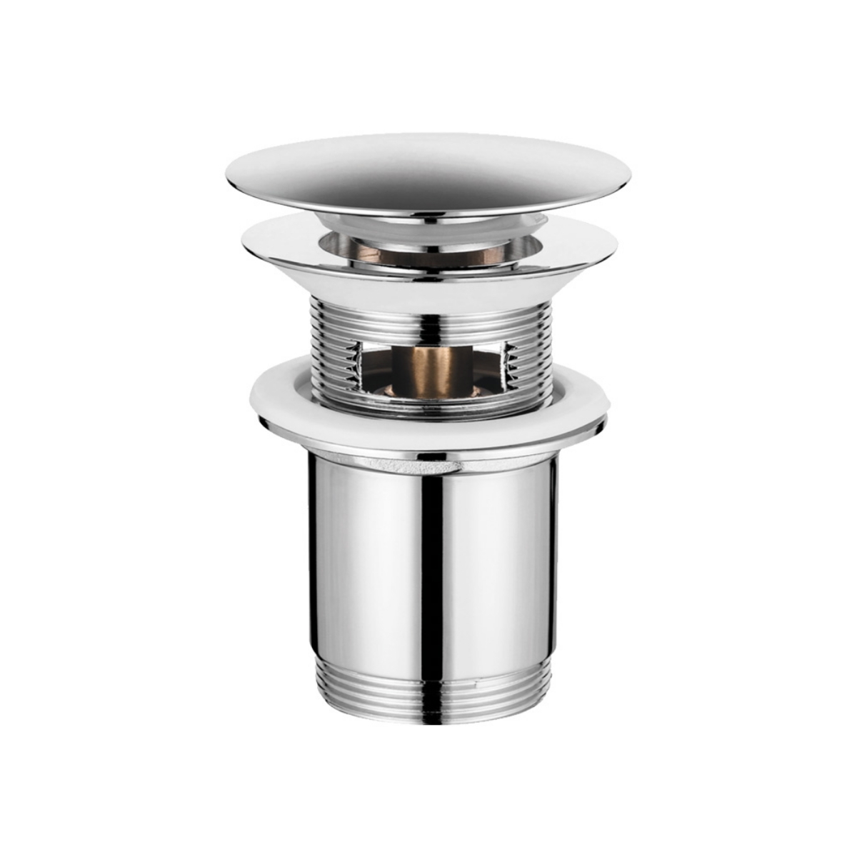 Imagen de Válvula click-clac de latón cromado de 1 1/4" para lavabo y bidé