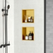 Imagen de Hornacina de Ducha 30x30x10 Oro Mate PVD AISI 304 para Empotrar