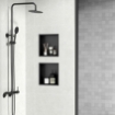 Imagen de Hornacina de Ducha 30x30x10 Negro Mate AISI 304 para Empotrar