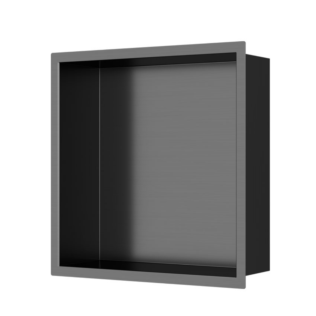 Imagen de Hornacina de Ducha 30x30x10 Gun Metal PVD AISI 304 para Empotrar