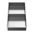 Imagem de Nicho de Duche 30x60x10 Vertical Inox Escovado AISI 304 com 2 Prateleiras