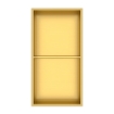 Imagem de Nicho de Duche 30x60x10 Vertical Ouro Mate PVD AISI 304 com 2 Prateleiras