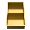 Imagem de Nicho de Duche 30x60x10 Vertical Ouro Mate PVD AISI 304 com 2 Prateleiras