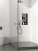 Imagen de Hornacina de Ducha 30x60x10 Vertical Gun Metal PVD AISI 304 con 2 Estantes