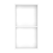 Imagen de Hornacina de Ducha 30x60x10 Vertical Blanco Mate AISI 304 con 2 Estantes para Empotrar