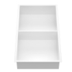 Imagen de Hornacina de Ducha 30x60x10 Vertical Blanco Mate AISI 304 con 2 Estantes para Empotrar