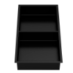 Imagem de Nicho de Duche 30x60x10 Vertical Preto Mate AISI 304 com 2 Prateleiras para Embutir