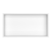 Imagen de Hornacina de Ducha 60x30x10 Horizontal Blanco Mate AISI 304 para Empotrar