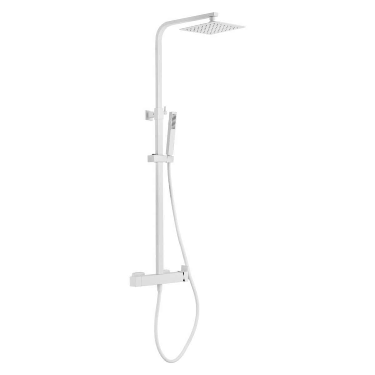 Imagen de Columna de Ducha Termostática Blanco Mate