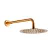 Imagem de Conjunto de duche embutido ouro mate com monocomando e chuveiro Ø25 cm