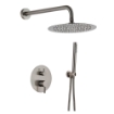 Imagem de Conjunto de duche embutido Gun Metal com monocomando e chuveiro Ø25 cm