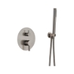 Imagem de Conjunto de duche embutido Gun Metal com monocomando e chuveiro Ø25 cm