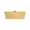 Imagem de Chuveiro de Teto Quadrado 20x20 cm Ouro Mate em Aço Inox 304 Ultra Fino