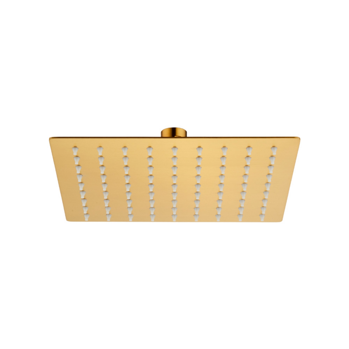 Imagem de Chuveiro de Teto Quadrado 20x20 cm Ouro Mate em Aço Inox 304 Ultra Fino