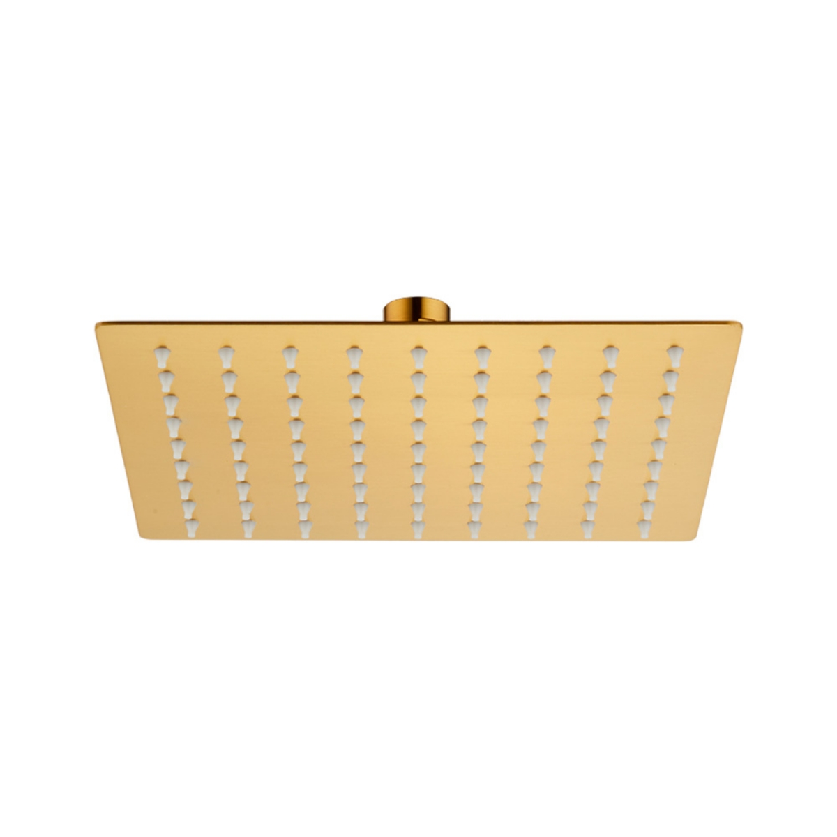 Imagem de Chuveiro de Teto Quadrado 25x25 cm Ouro Mate em Inox 304 Ultra Fino