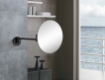 Imagen de Espejo de Maquillaje Negro de Pared de 20 cm con Aumento 5x y Brazo Articulado
