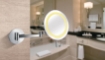 Imagen de Espejo de Maquillaje LED Cromado de 23 cm con Aumento 5x y Brazo Articulado