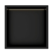 Imagem de Nicho de Casa de Banho com LED 30x30 em Inox Preto Mate