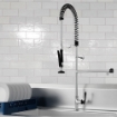 Imagen de Grifo industrial de Acero Inox para Cocina con Caño y Ducha de Mano