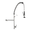 Imagen de Grifo industrial de Acero Inox para Cocina con Caño y Ducha de Mano