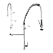 Imagen de Grifo industrial de Acero Inox para Cocina con Caño y Ducha de Mano