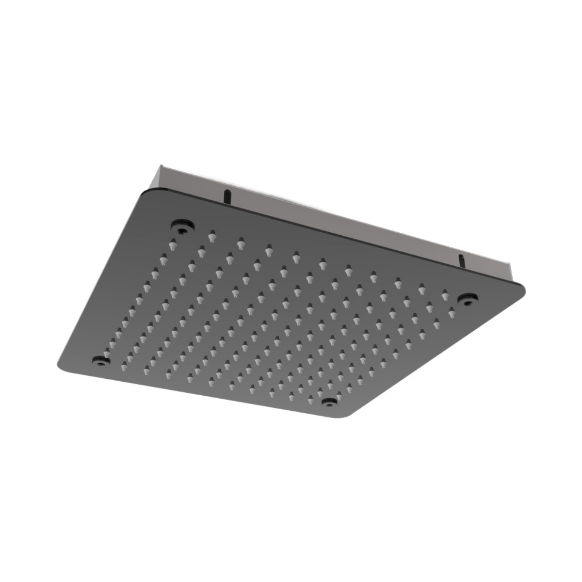 Imagen de Rociador de Ducha Cuadrado 40x40 cm Negro Mate Empotrado en Techo Acero Inoxidable 304