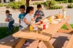 Imagem de Mesa de Piquenique em Madeira com Bancos Integrados