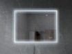 Imagem de Espelho LED Retangular 80x60 cm com Luz Frontal e Desembaciador
