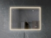 Imagem de Espelho LED Retangular 80x60 cm com Luz Frontal e Desembaciador
