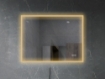 Imagem de Espelho LED Retangular 80x60 cm com Luz Frontal e Desembaciador