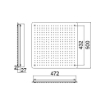 Imagem de Chuveiro de Teto Quadrado 50x50 cm em Inox 304 Polido – Embutido