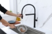 Imagem de Torneira de Cozinha Preto Mate – 3 Vias para Água Purificada