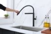 Imagem de Torneira de Cozinha Preto Mate – 3 Vias para Água Purificada