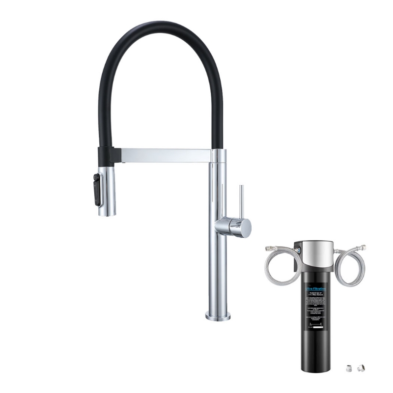 Imagem de Conjunto Torneira Cozinha Cromo + Filtro Q5 – Água Filtrada