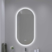 Imagem de Espelho LED Oval 100x50 cm com Luz Frontal e Desembaciador