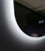Imagem de Espelho LED Oval 100x50 cm com Luz Frontal e Desembaciador