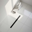 Imagem de Calha de Duche SLIM Preto Mate com Sifão 360º | 600–900 mm