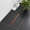 Imagem de Calha de Duche SLIM 60 Cobre Mate | Inox com Sifão 360°