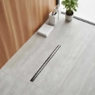Imagem de Calha de Duche SLIM Satinox PVD (Gun Metal) com Sifão 360º | 600–900 mm